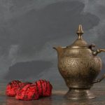 ہاتھ سے کوٹی ہوئی تانبے کی چائے دانی، 1.2 لیٹر